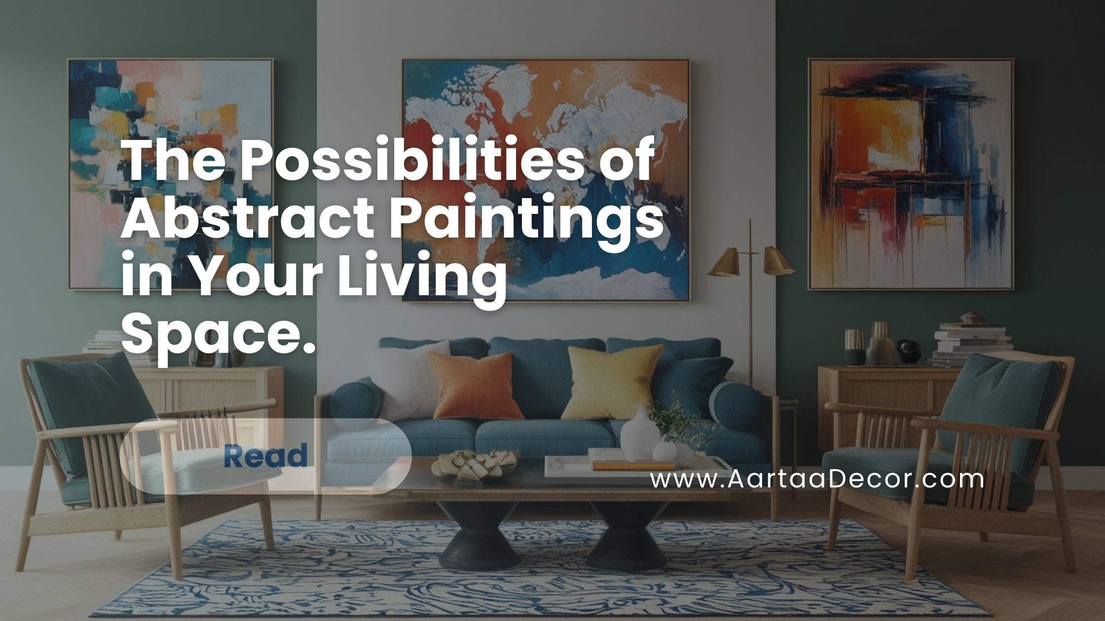 beauty of abstract art can transform any space into a gallery of expression and elegance. Discover how you can elevate your living room with vibrant, thought-provoking abstract paintings from Aartaa Decor.