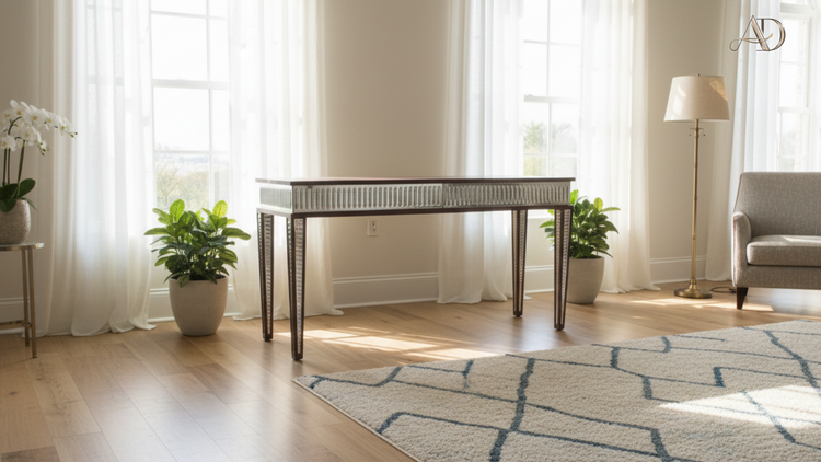 Aarunya Heritage Glass Console Table - Aartaa decor