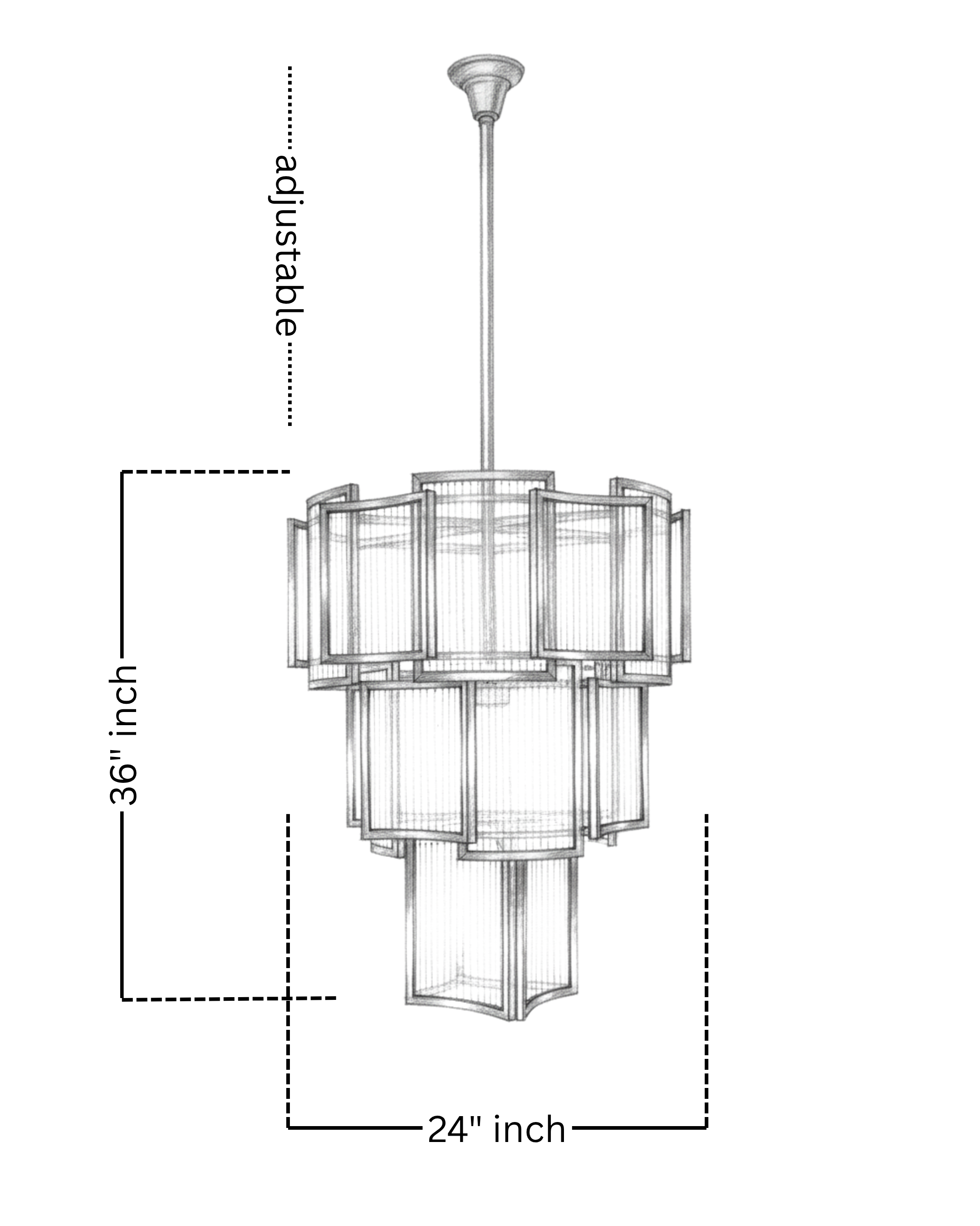 Celestia Cascade Brass Chandelier - Aartaa decor