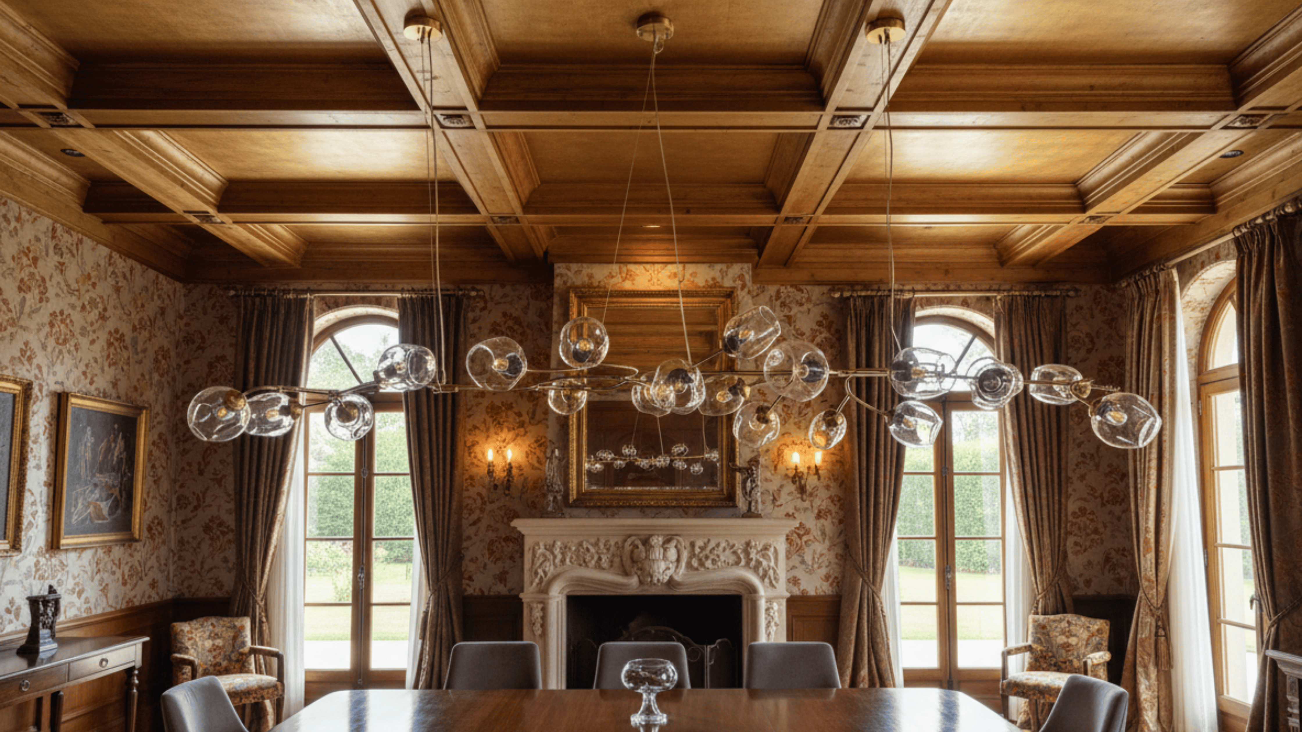 Golden Blossom Branch Chandelier - Aartaa decor