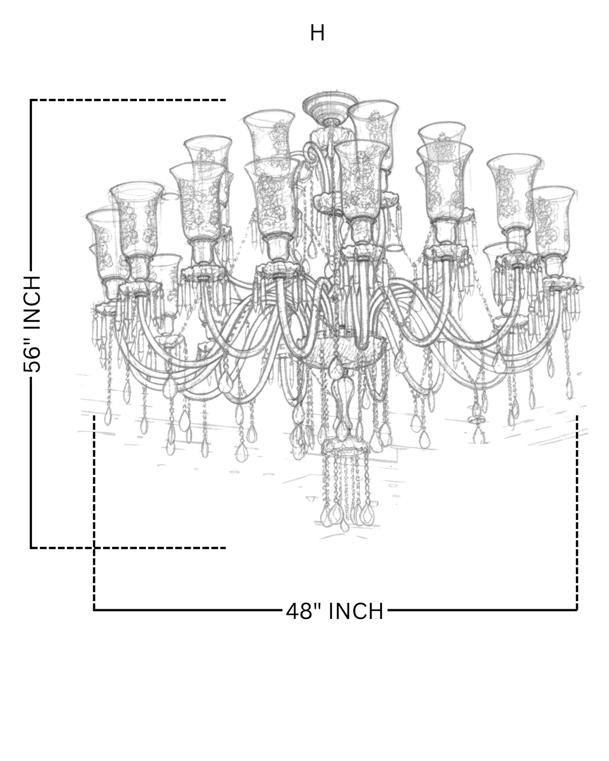Imperial Grandeur 24-Light Crystal Chandelier