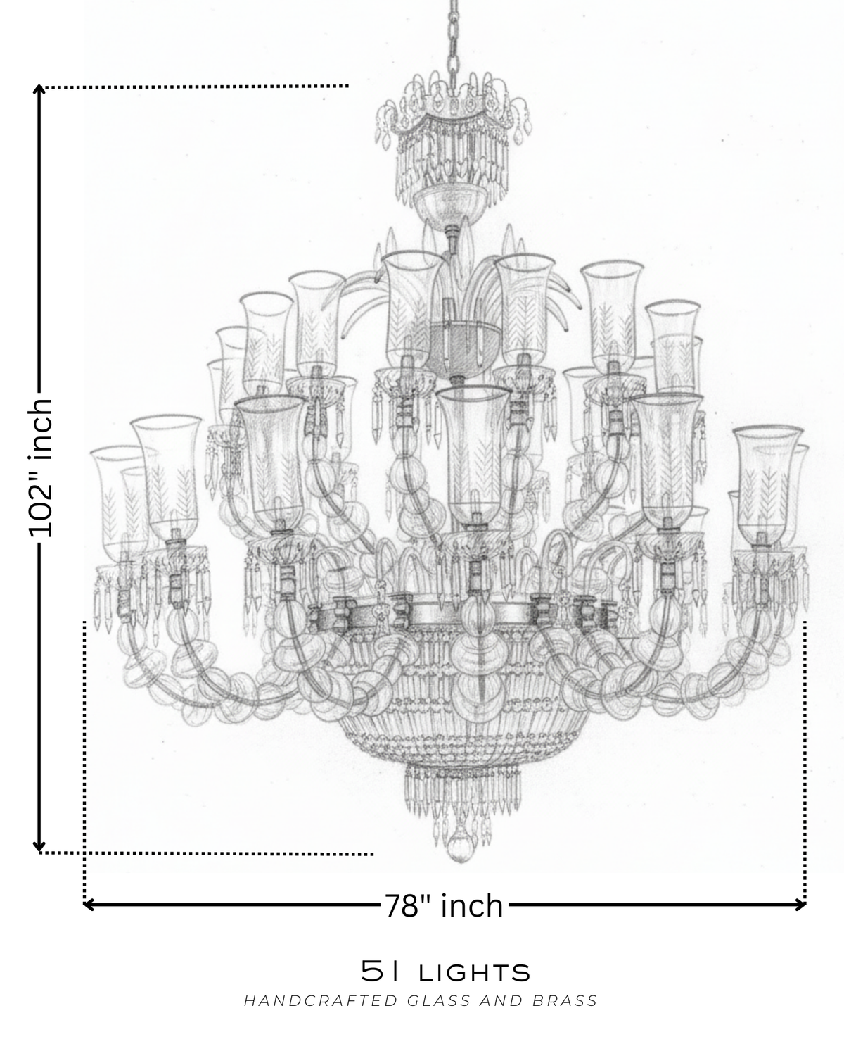 Noor Mahal Grandeur Chandelier