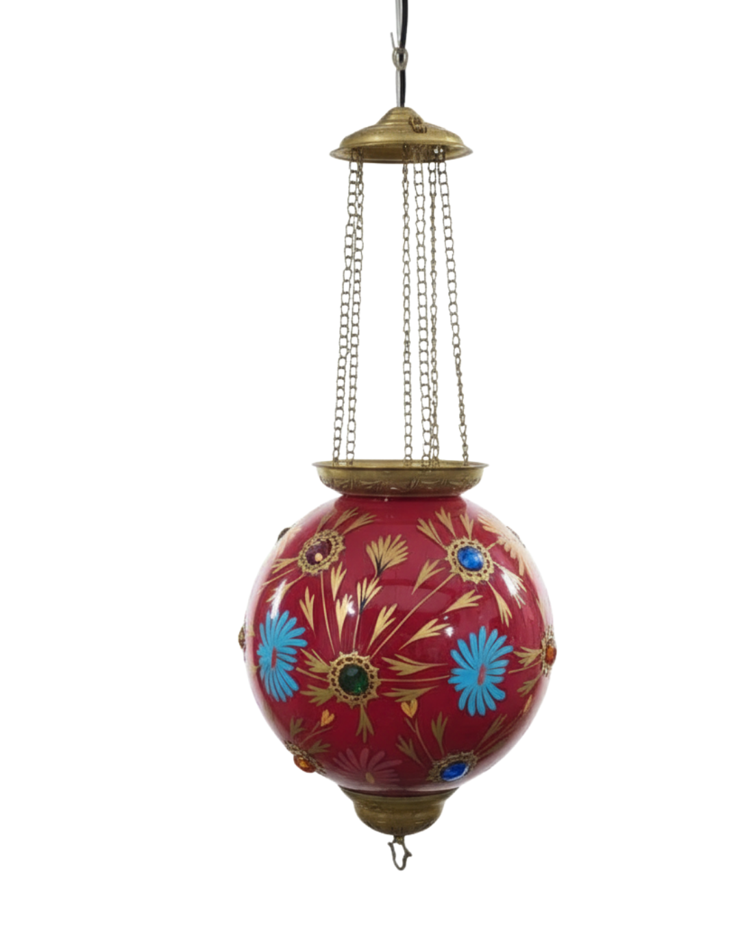 Pushpa Globe Brass Pendant Light - Aartaa decor