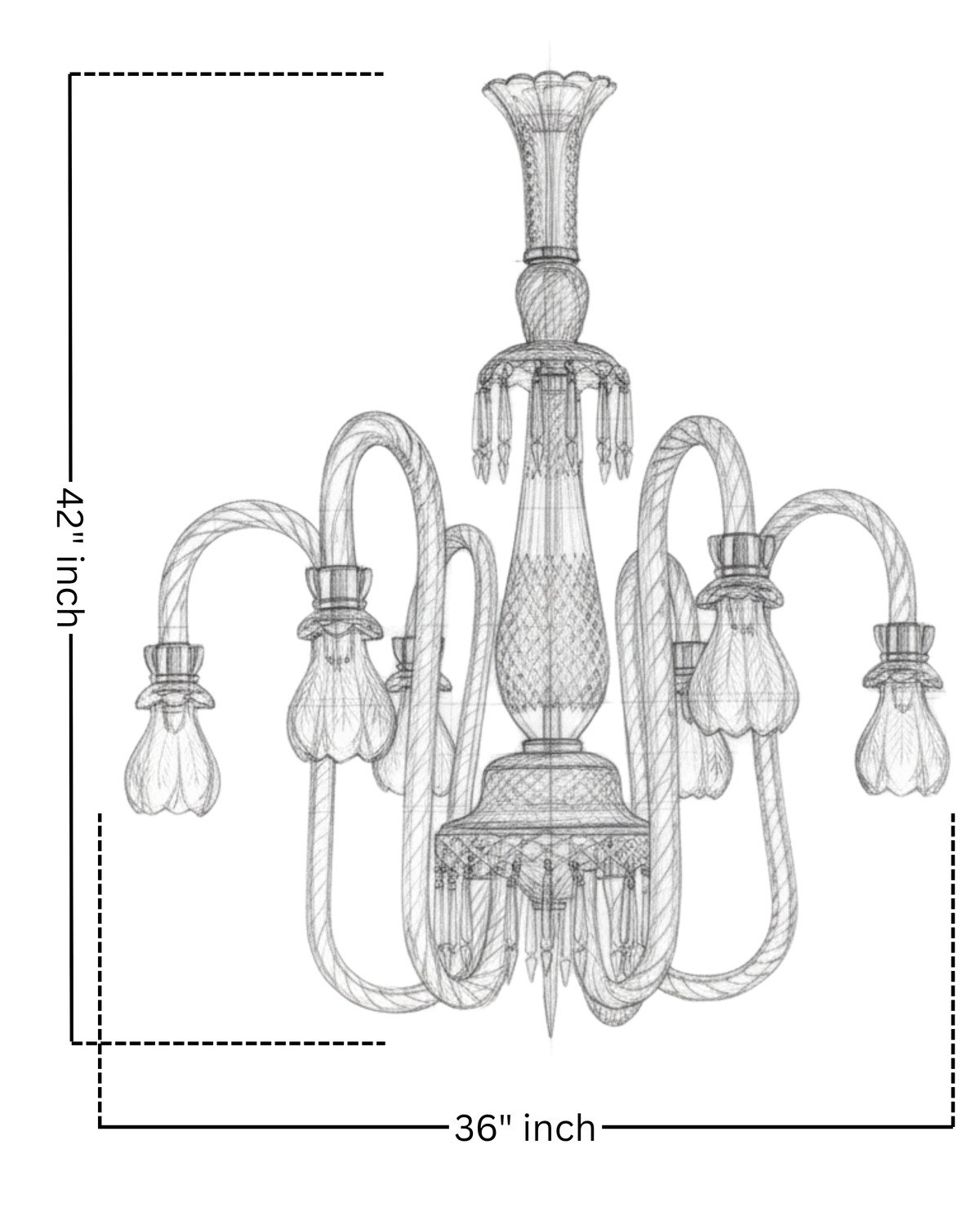 Regalia Crystal Crown Chandelier