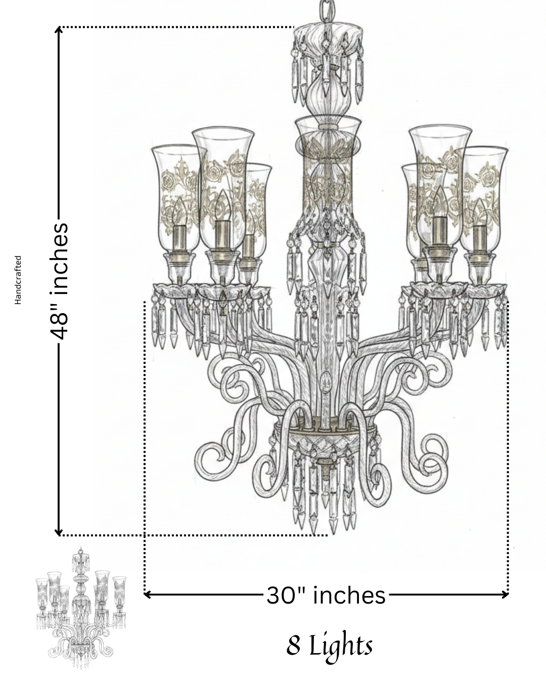 Swarnika Heritage Crystal Chandelier