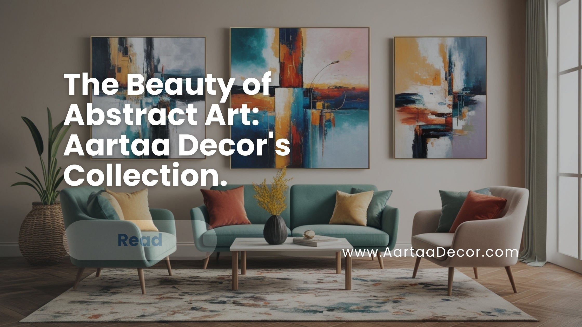 The beauty of abstract art painting premium decor & Aartaa decor