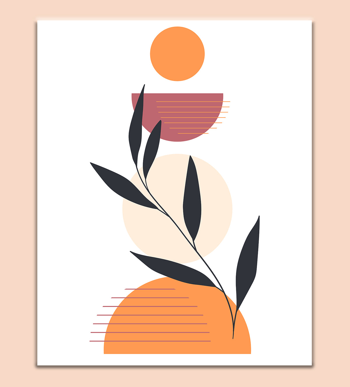 This minimalist boho art