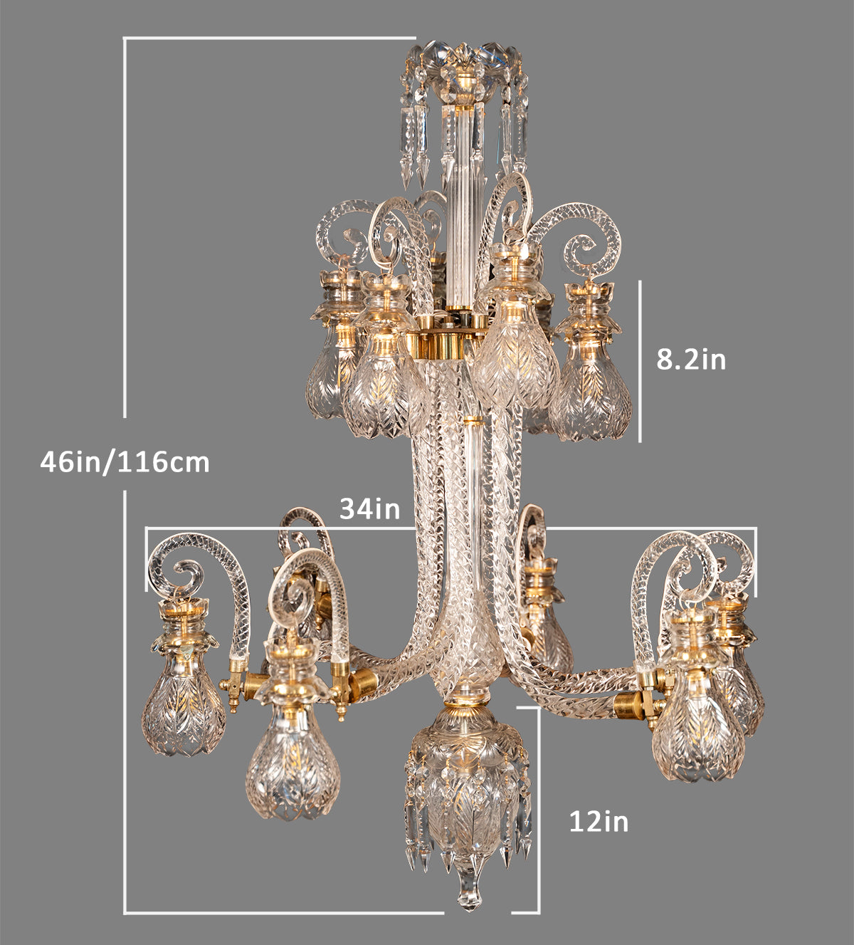 The grand Oasis Crystal Chandelier - a luxurious and relaxing atmosphere. - Aartaa decor