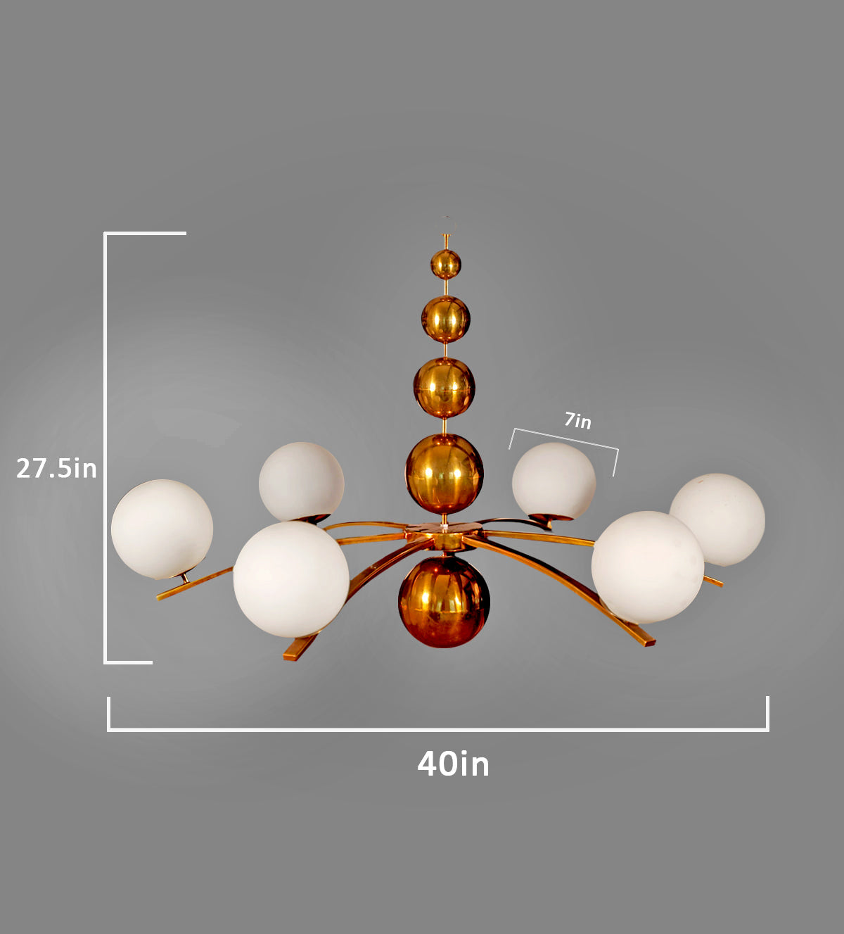 Aurora bronze sphere chandelier - sophisticated illumination for contemporary living spaces, luxe apartments, and grand villas - Aartaa decor