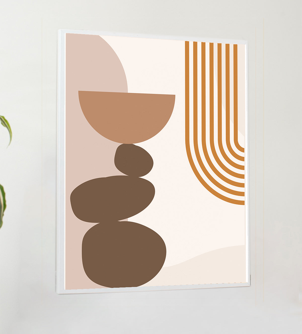 The image is a minimalist abstract artwork with a modern aesthetic - Aartaa decor