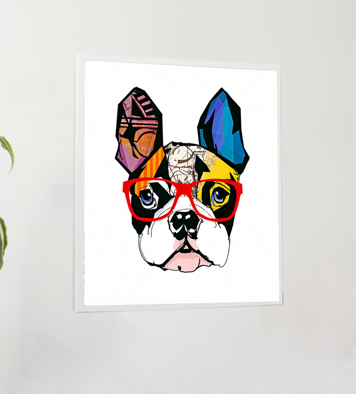 your inner smile with this delightfully whimsical dog painting - Aartaa decor