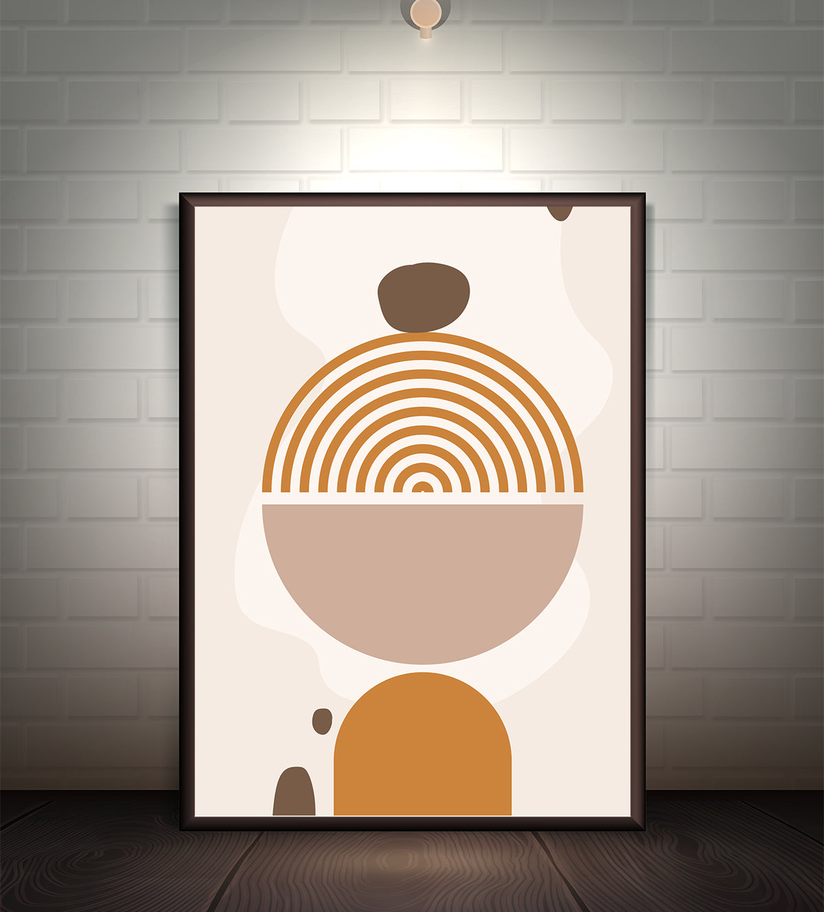 Minimalist Abstract Artwork in Earthy Tones - Aartaa decor