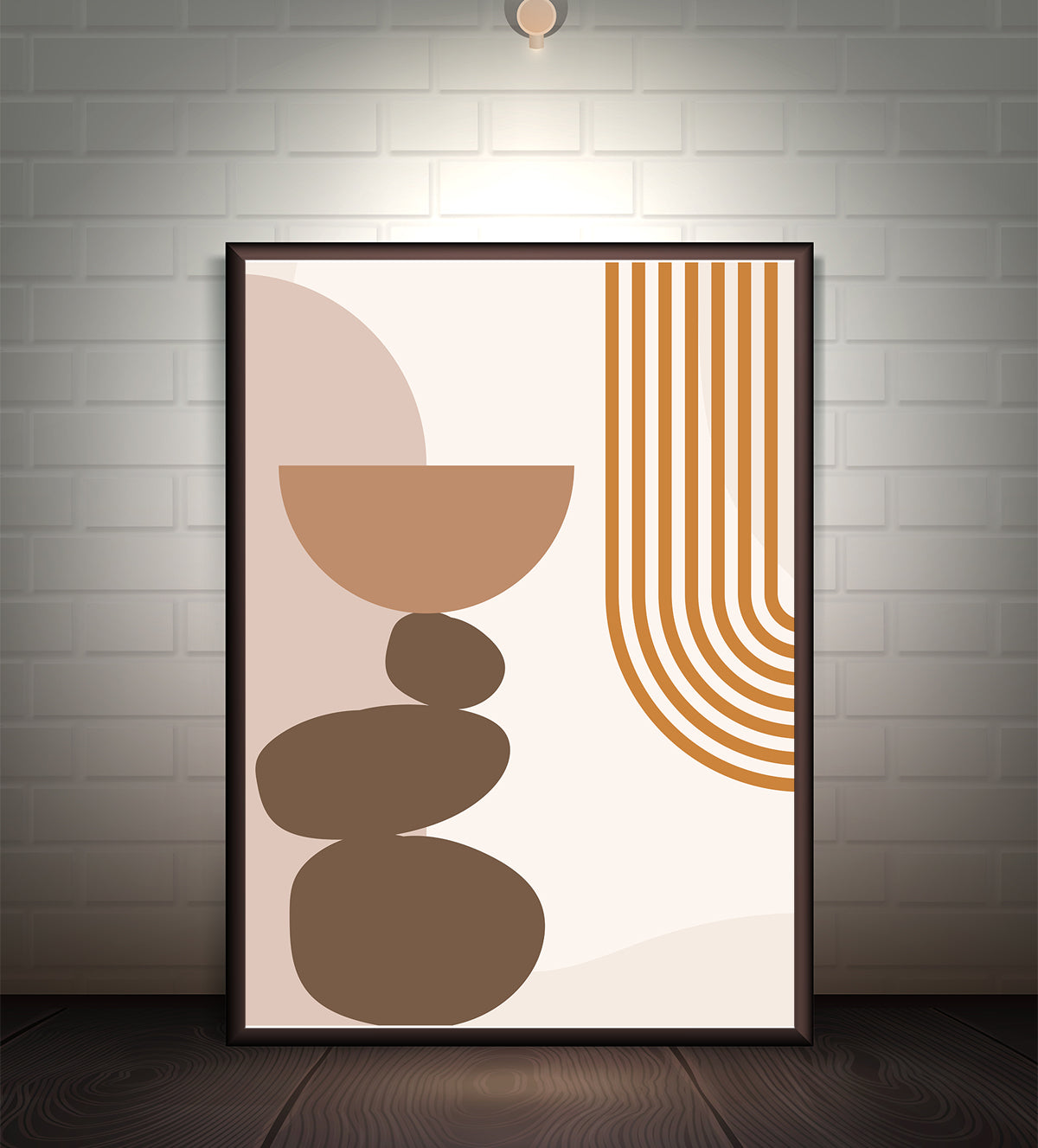 The image is a minimalist abstract artwork with a modern aesthetic - Aartaa decor