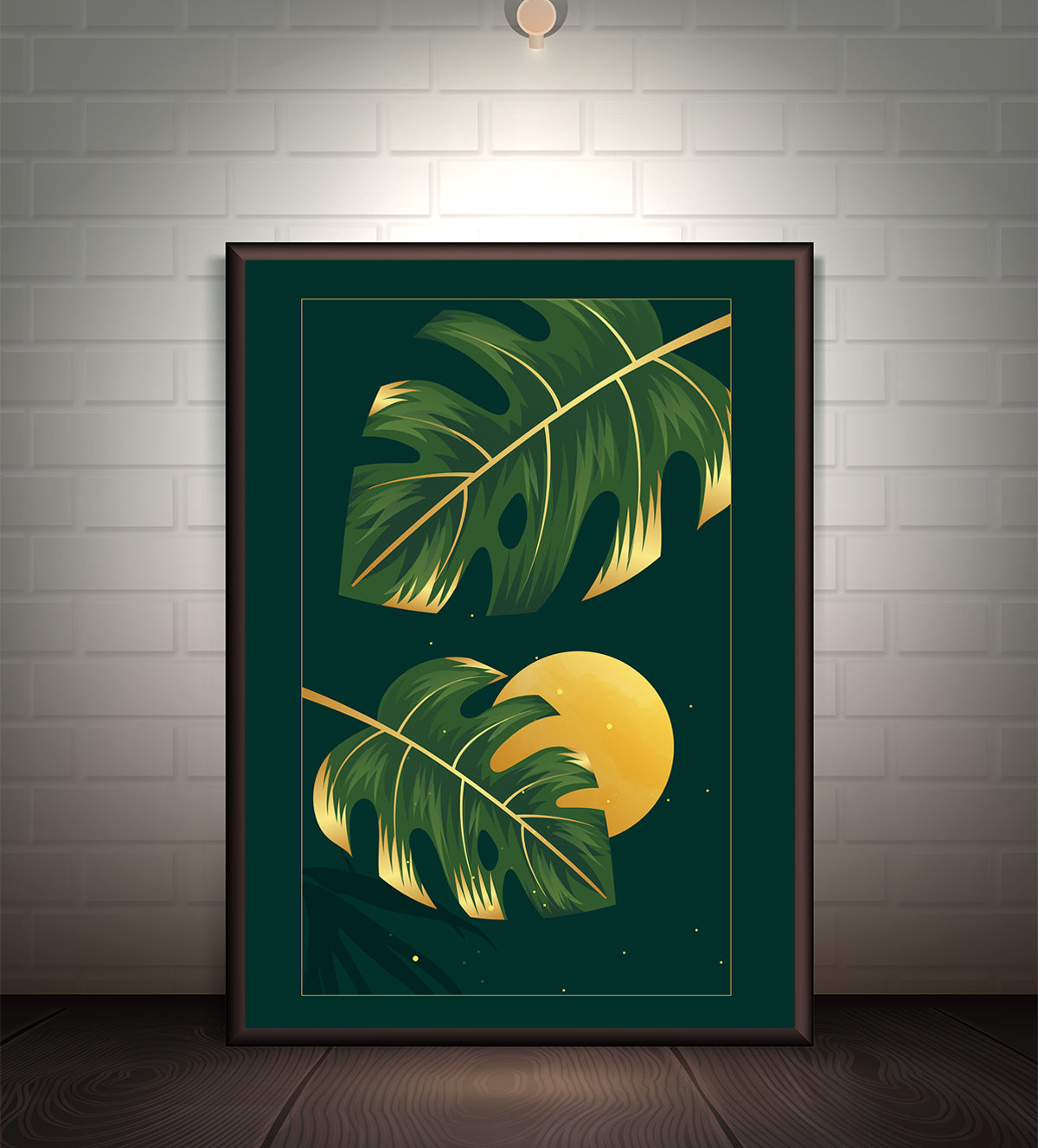 Set of three botanical prints a variety of tropical plants in a modern and abstract style - Aartaa decor