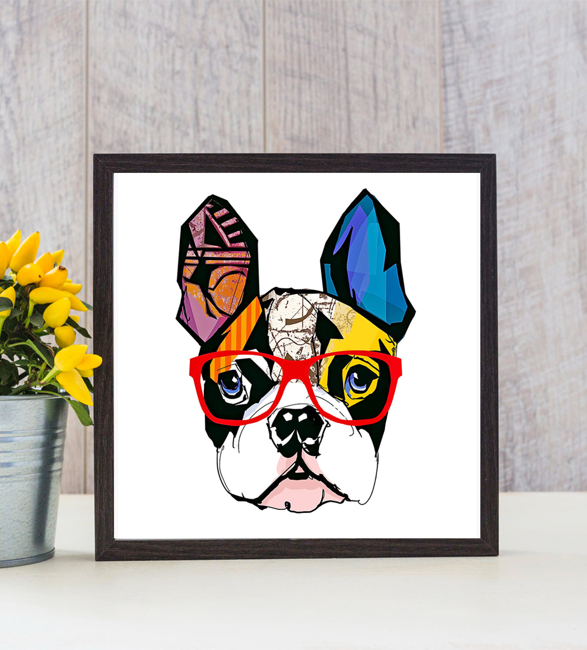 your inner smile with this delightfully whimsical dog painting - Aartaa decor