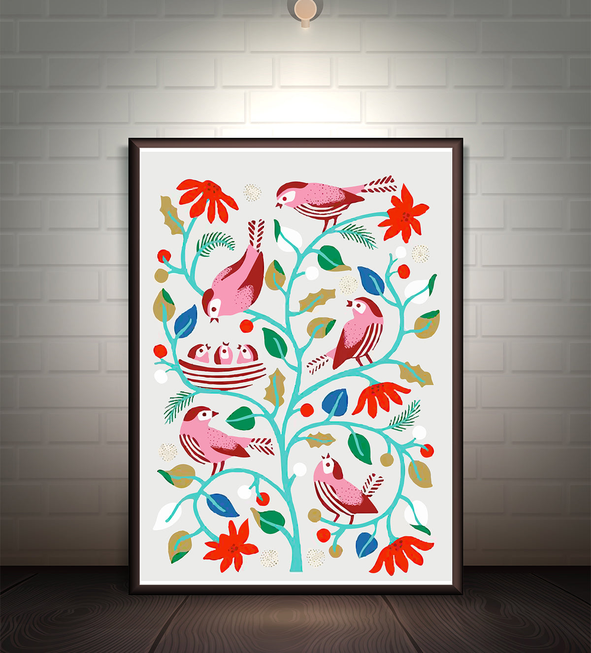 Discover “A Gathering of Birds,” an exquisite artwork symbolizing unity in diversity through its vibrant portrayal of birds in their natural habitat—a perfect addition to any space seeking harmony and natural beauty. - Aartaa decor- Aartaa decor