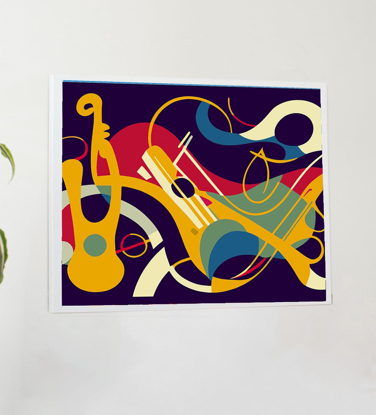 A Mesmerizing Abstract Work Of Musical Instruments to life - Aartaa decor