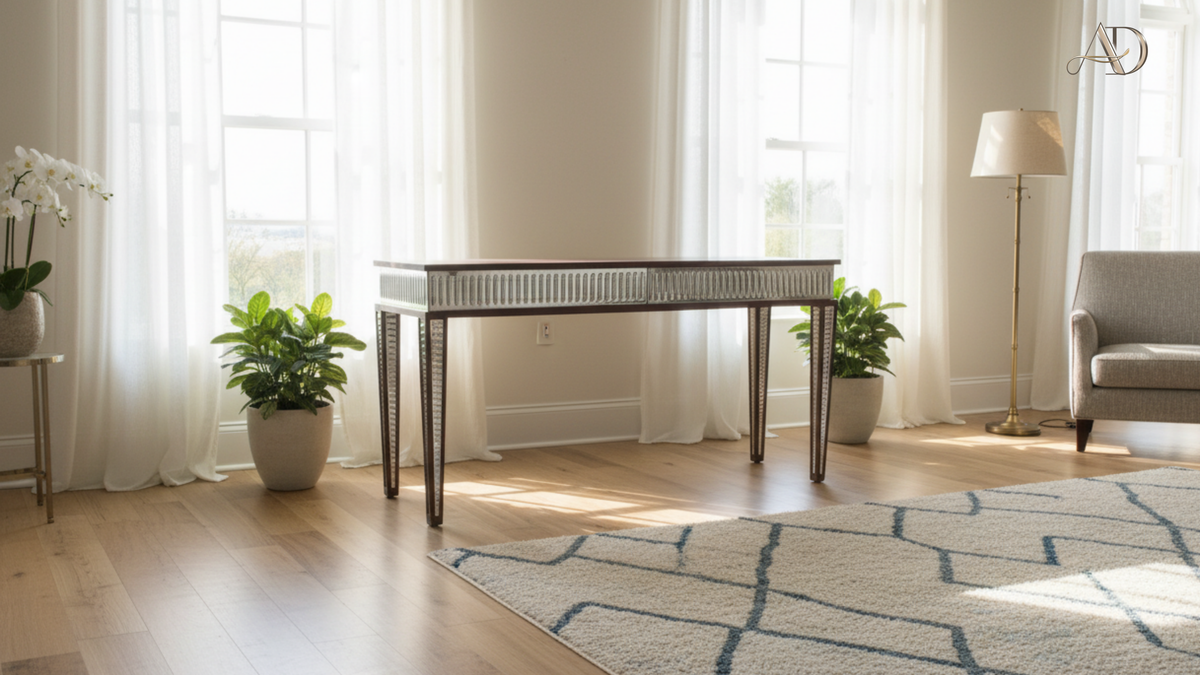 Aarunya Heritage Glass Console Table - Aartaa decor