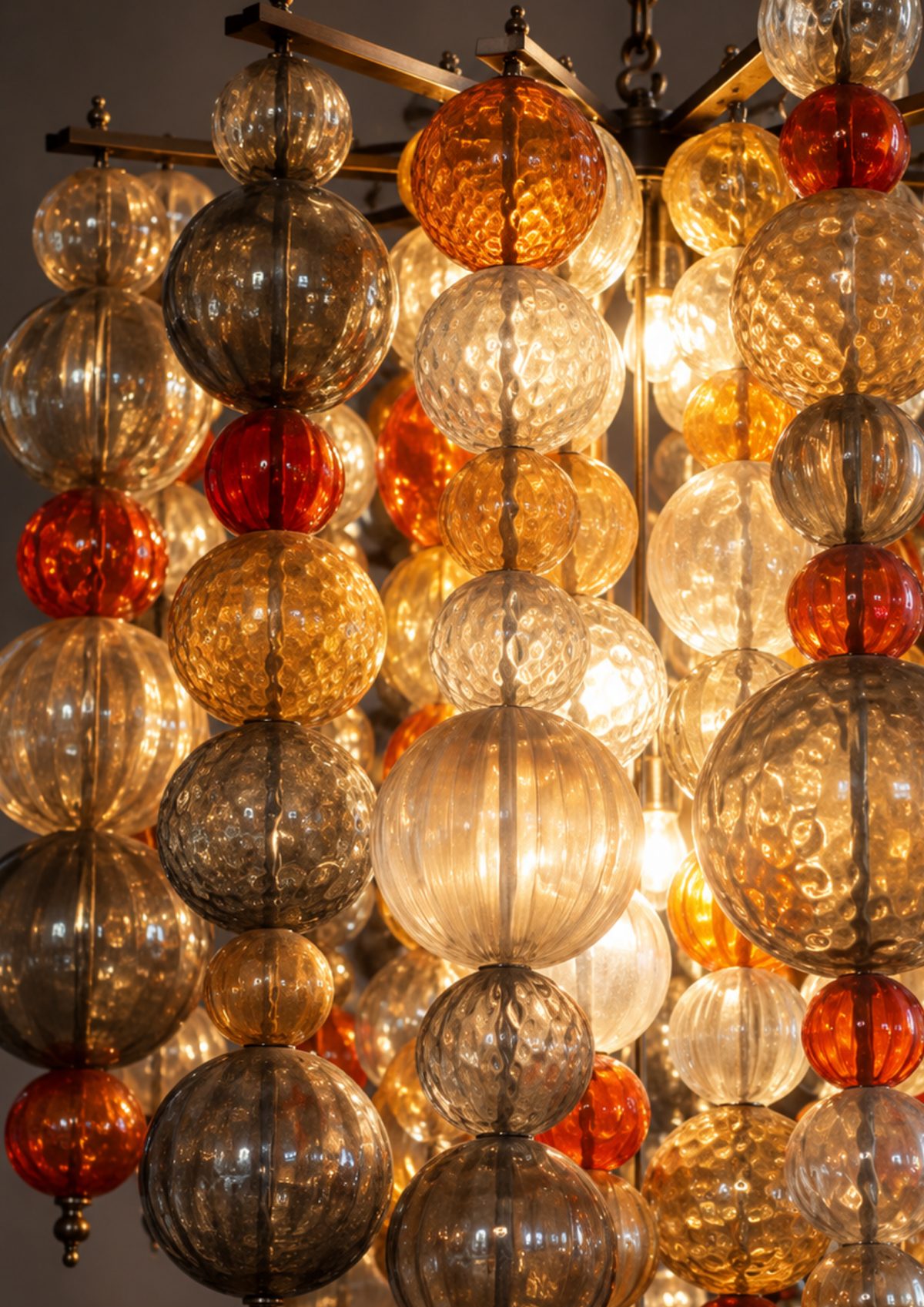 Amber Glow Cascade Chandelier - Aartaa decor