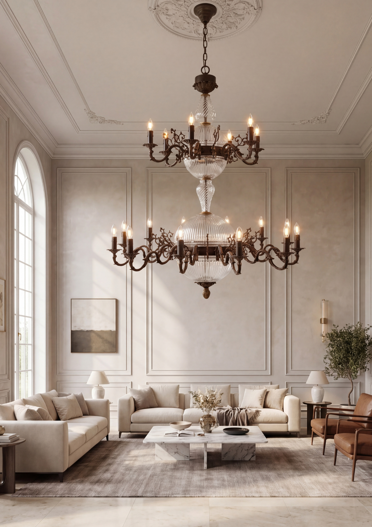 Aurelian Venezia Grand Double-Tier Chandelier