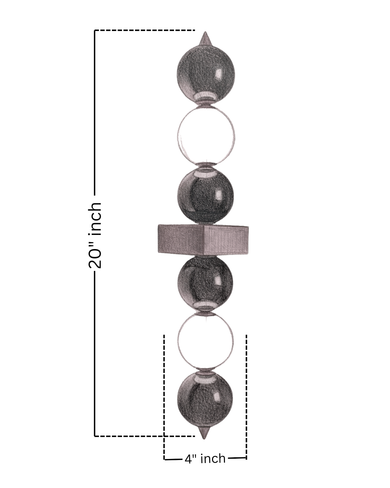Aurora Noir Globe Wall Light - Aartaa decor