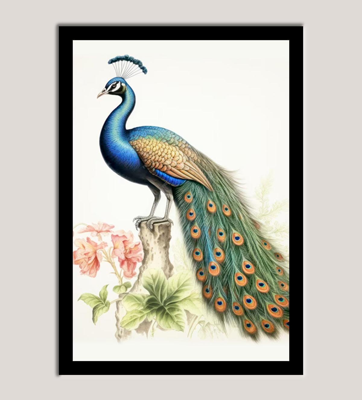 majestic peacock in all its glory - Aartaa decor