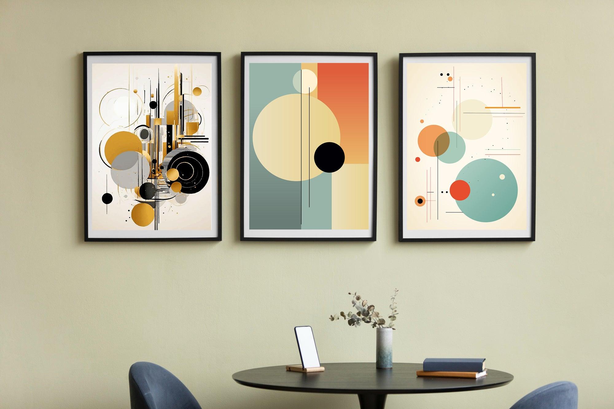 Add elegance and modern charm to your walls with our Celestial Harmony Canvas Trio—a stunning set of 3 abstract art prints. Perfect for any room, this sophisticated set brings balance, color, and a refined touch to your decor. Whether it’s your living room, office, or bedroom, these prints will captivate attention and inspire tranquility. 🌙- Aartaa decor