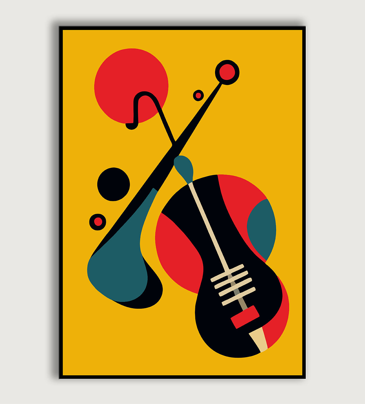 Cheerful Symphony: Musical World Triptych Wall Art