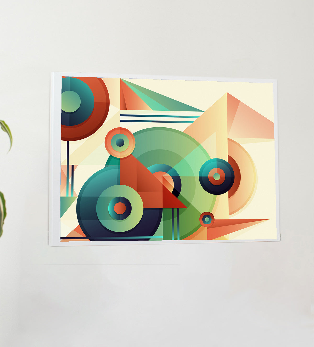 Enhance your decor with "Cosmic Rhythms," a vibrant geometric wall art that brings a splash of color and modern design to any space. Perfect for those who appreciate bold aesthetics - Aartaa decor