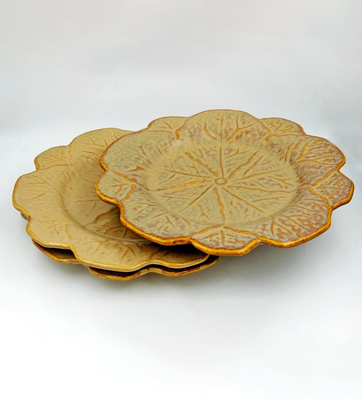 Pack of 3 Ceramic Dinner Plate/ lunch plate Dinner Set - Aartaa decor