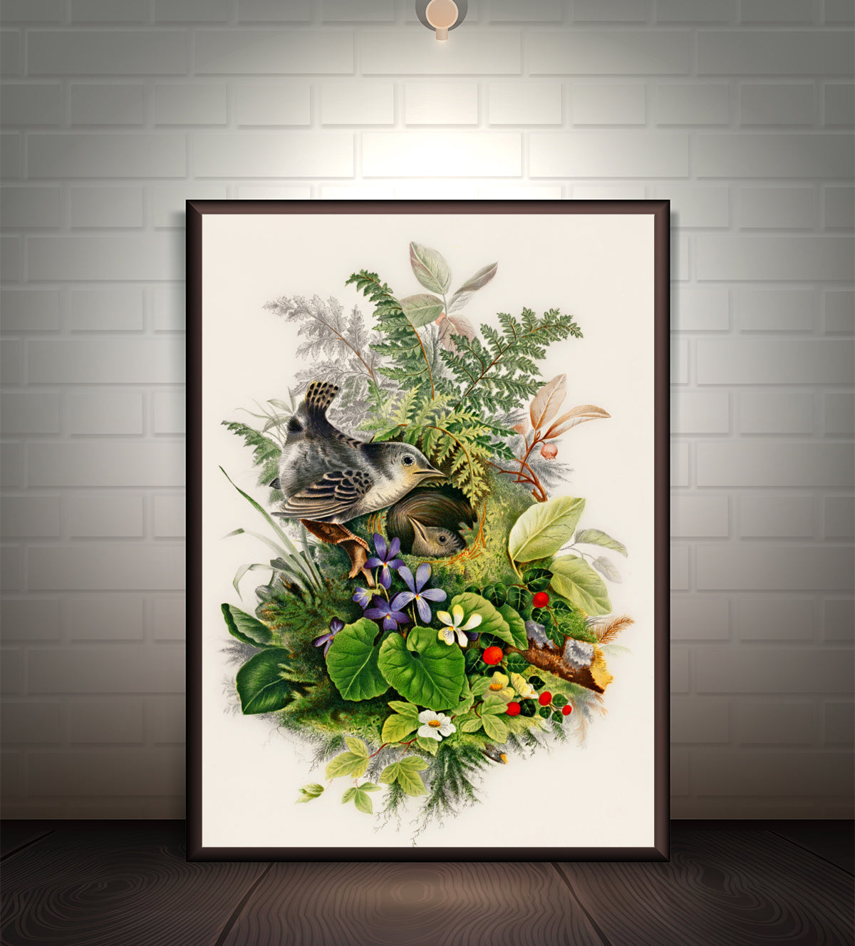 Feathered HavenBird in a Nest l Nurturing Comfort  l A Home Among the Blooms - Aartaa decor