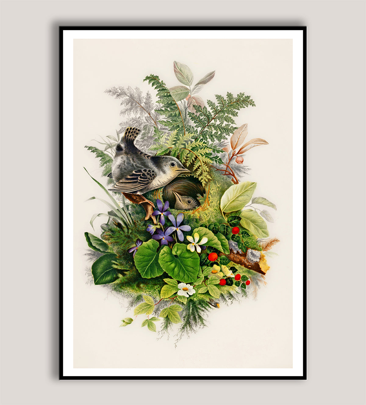 Feathered HavenBird in a Nest l Nurturing Comfort  l A Home Among the Blooms - Aartaa decor