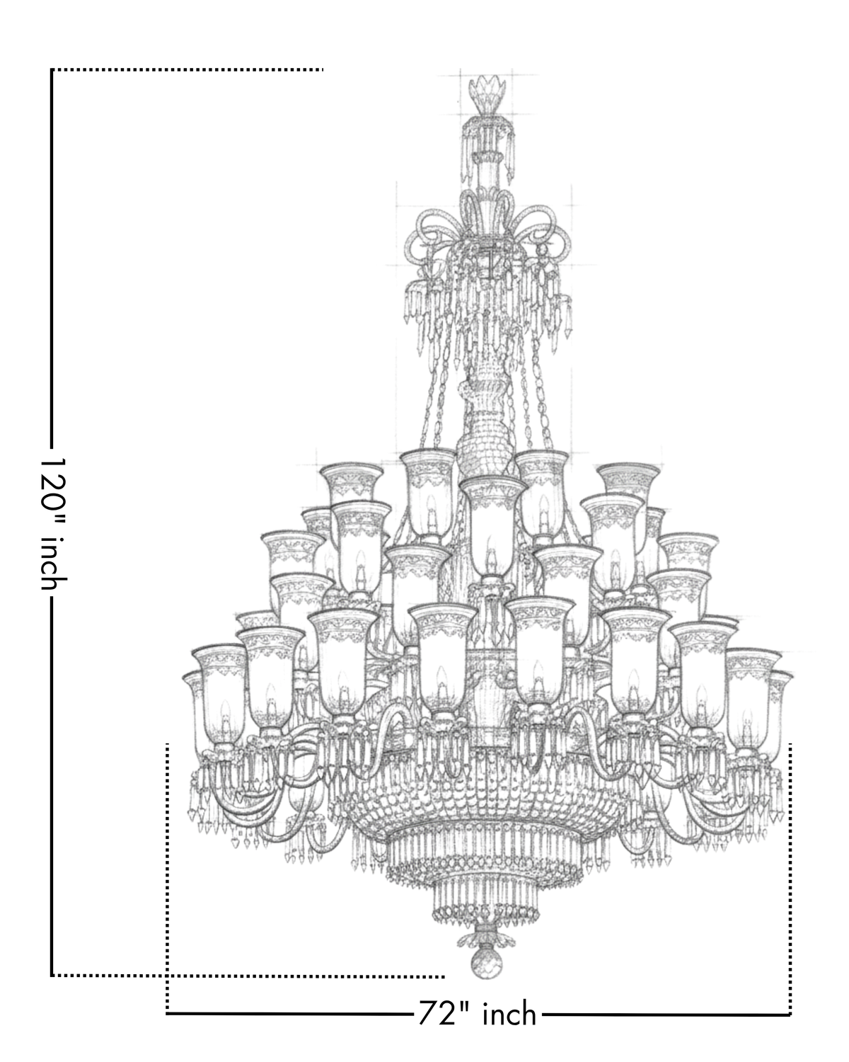 Imperial Sovereign Crystal Chandelier