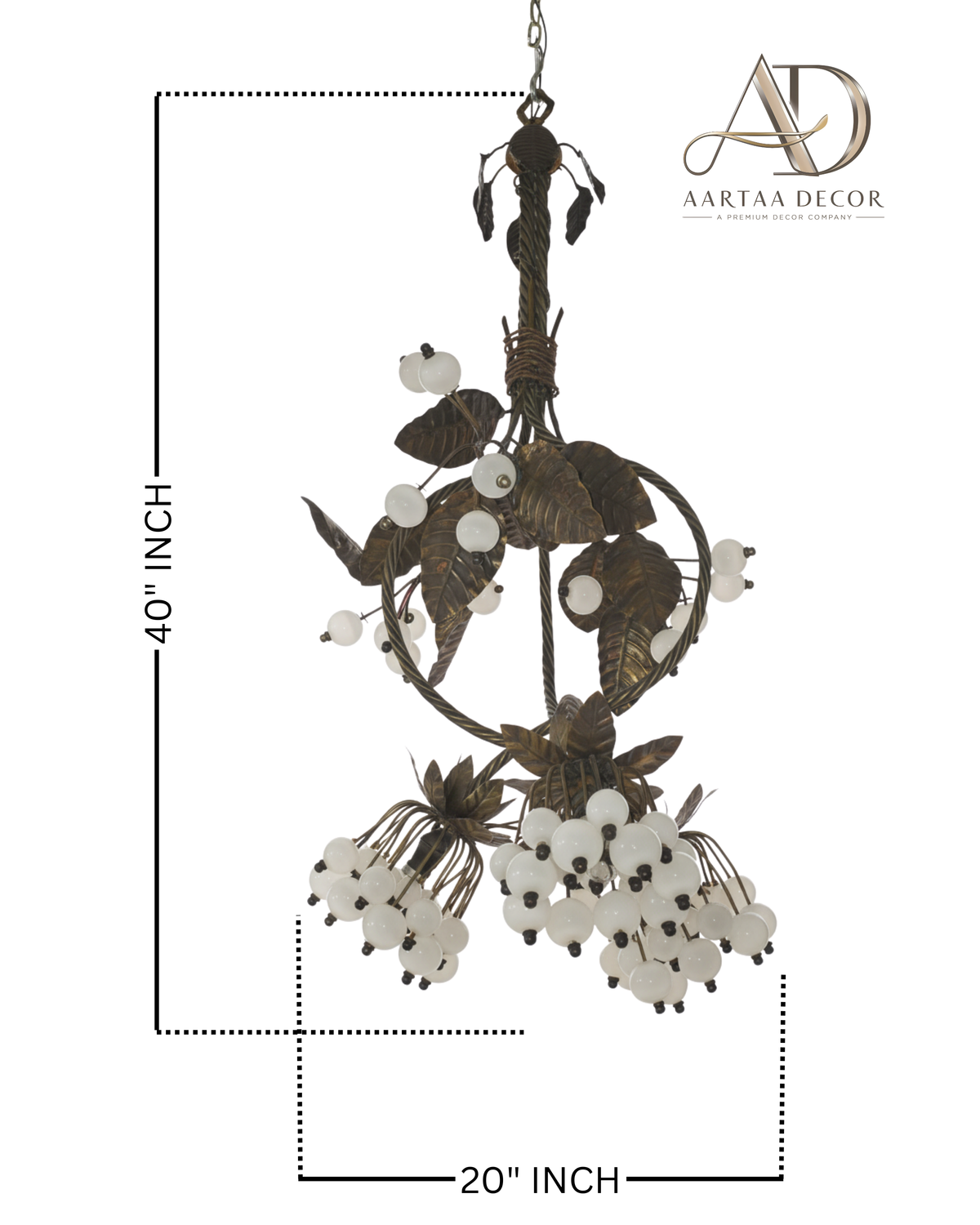 Kanaka Valli Brass Bloom Chandelier