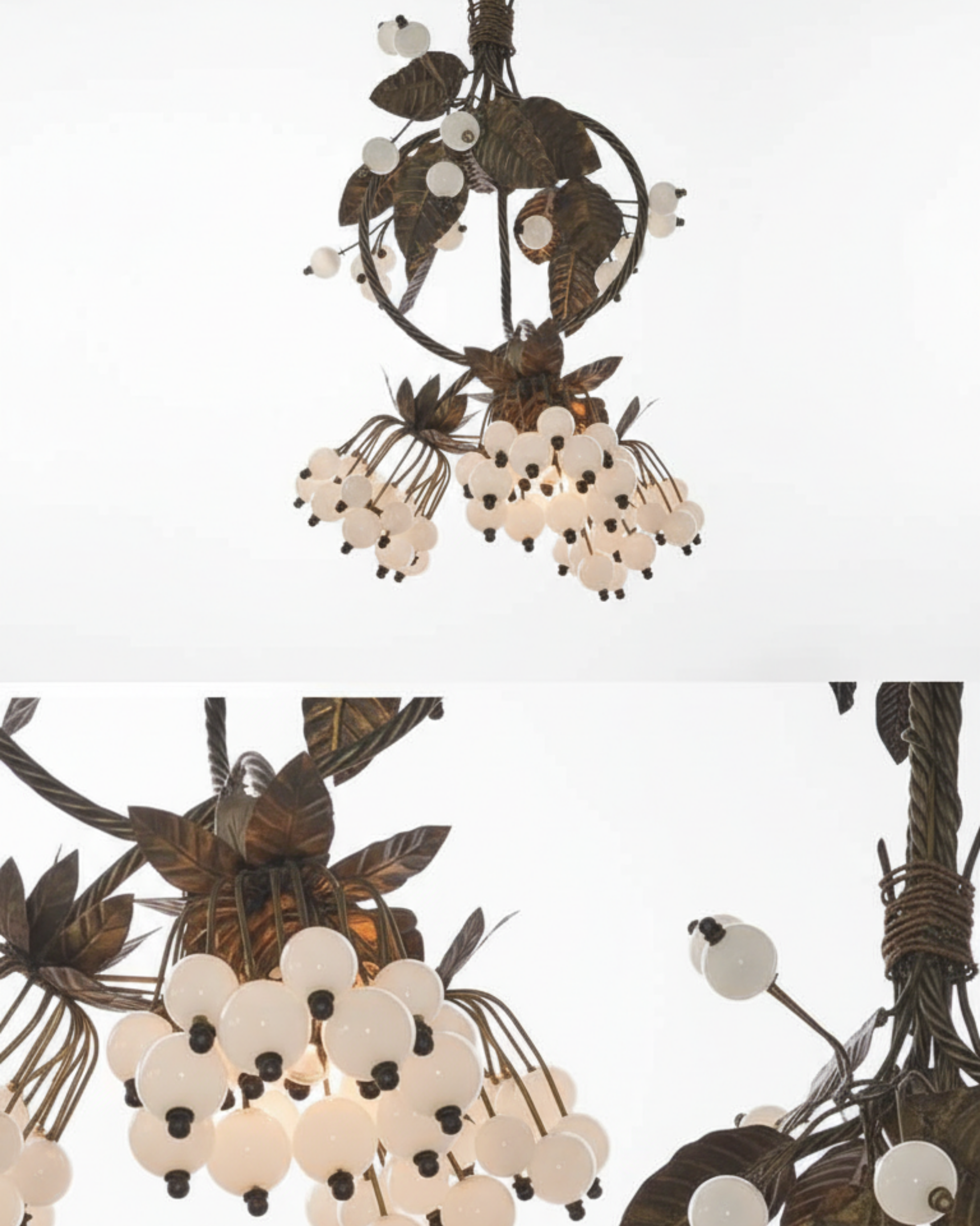 Kanaka Valli Brass Bloom Chandelier - Aartaa decor