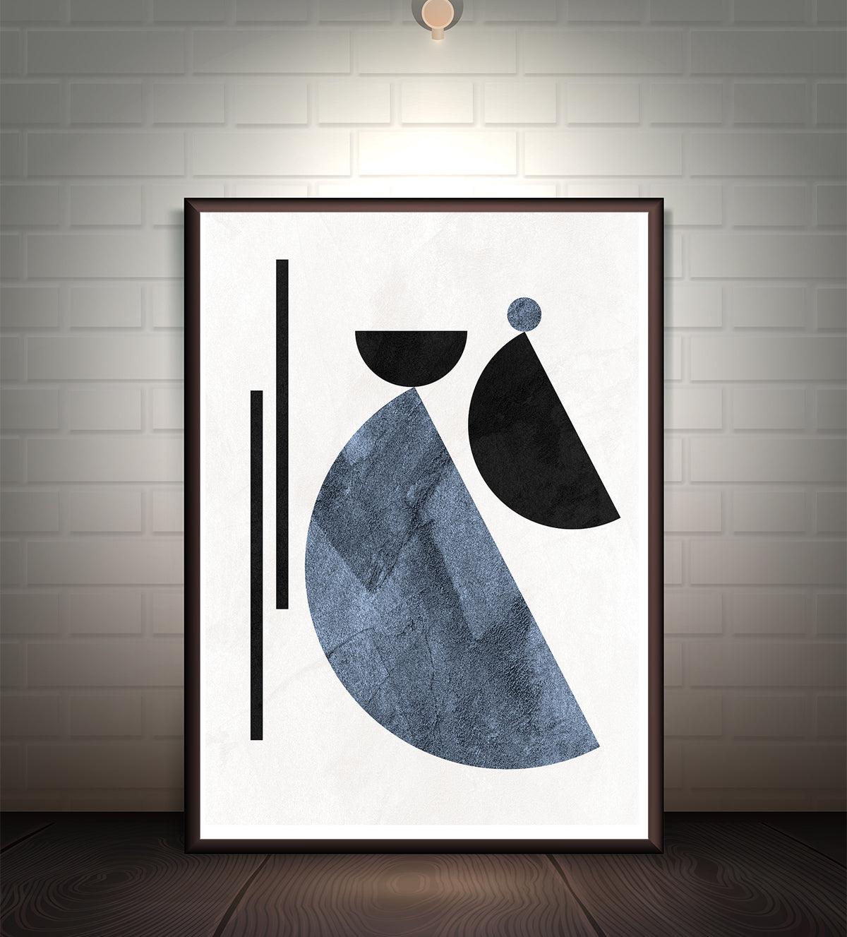 Minimalist Line Art Woman on Moon - Aartaa decor