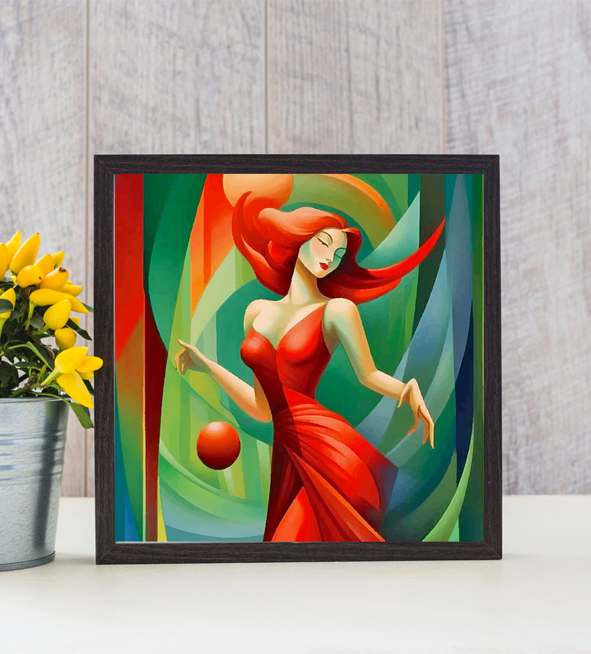 Modern Girl Dancing Pose Painting - Aartaa decor