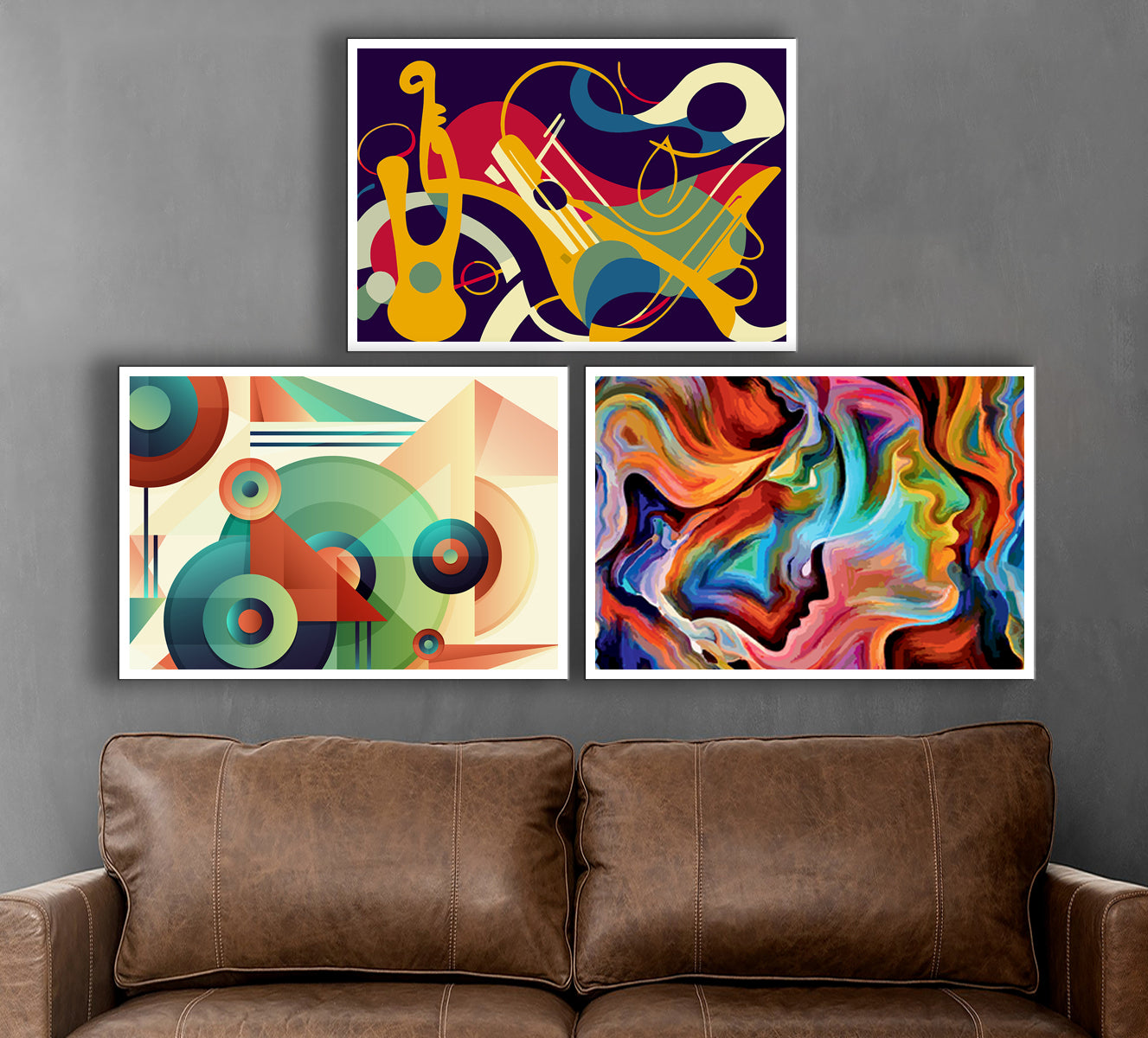 Designed Wall Art, Home Decors set of 3 - Aartaa decor