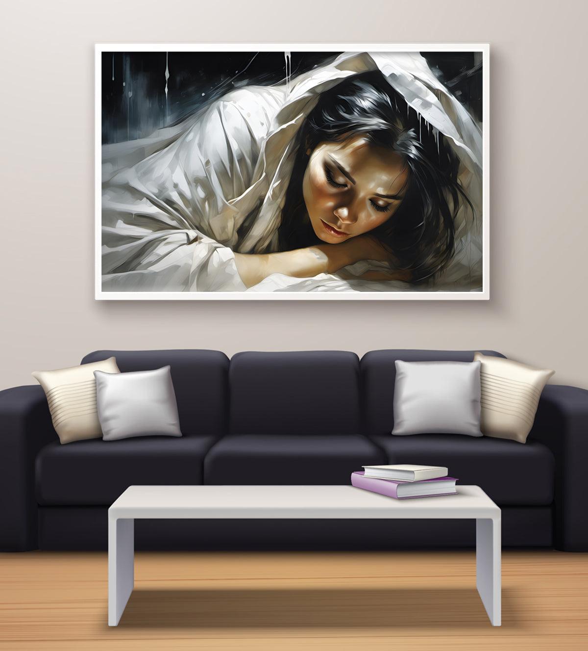 breathtaking oil painting that brings the elegance of South Asian culture to life - Aartaa decor