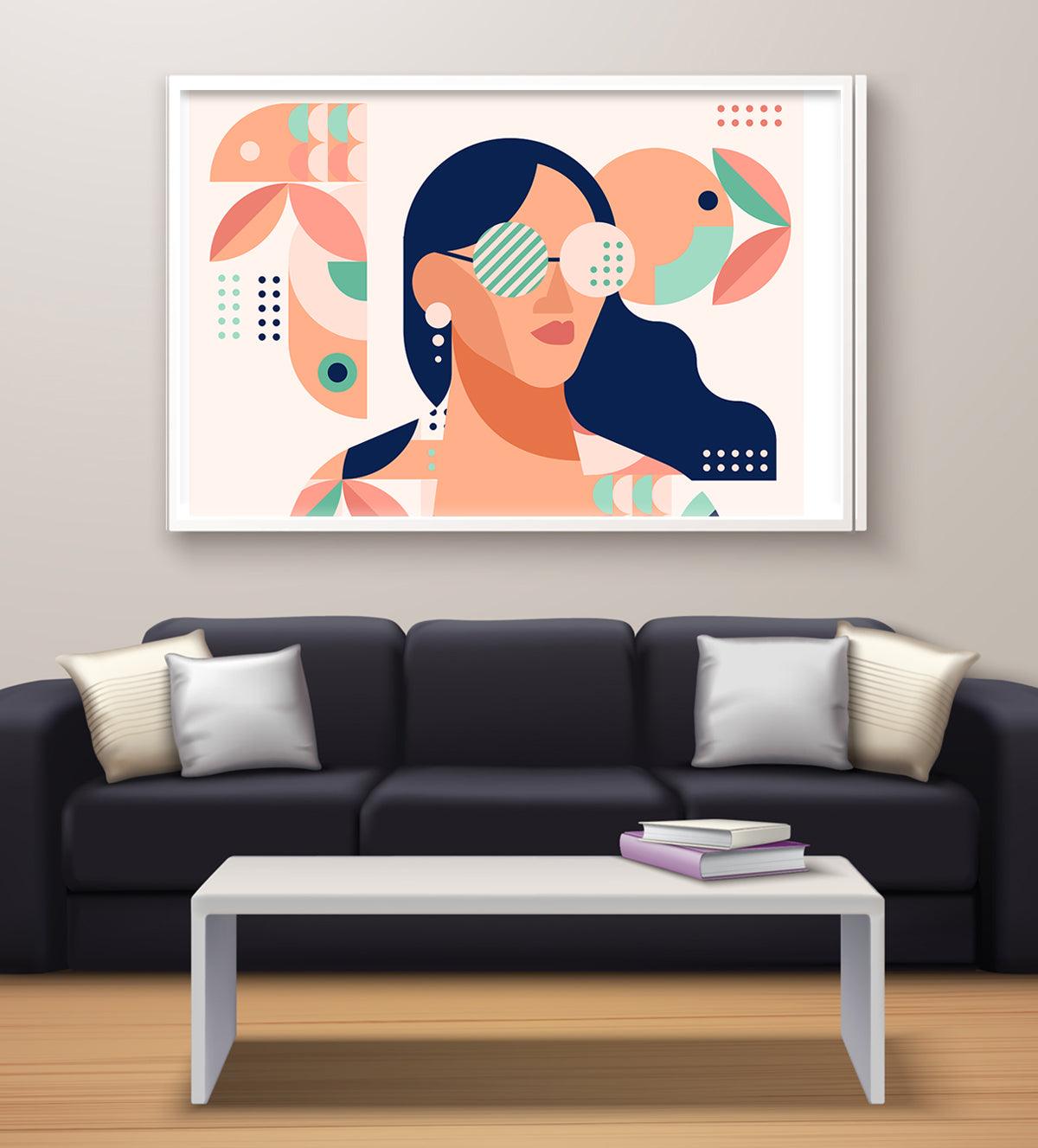 A Digital Painting of a modern stylish Woman - Aartaa decor