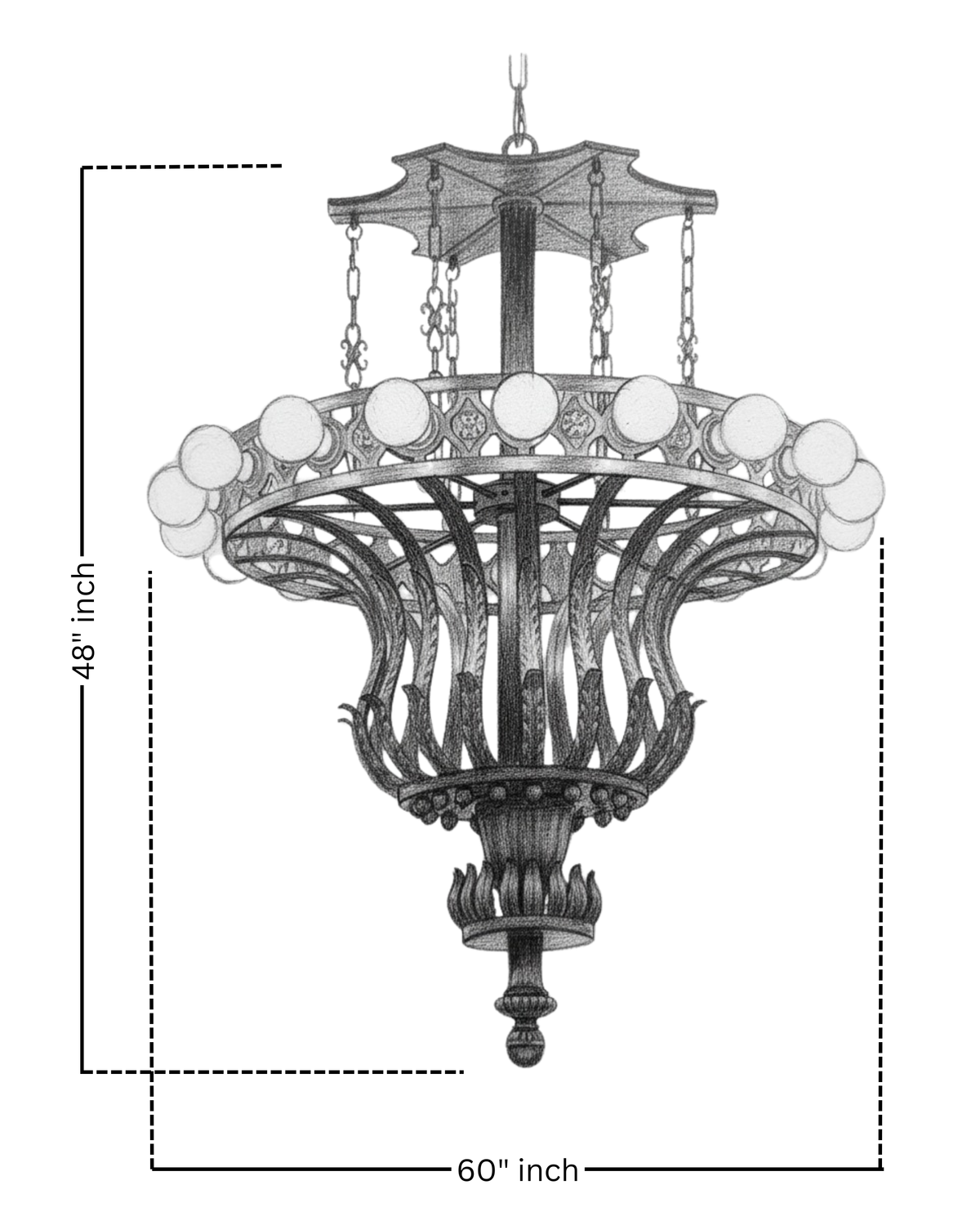 Noir Empire Chandelier