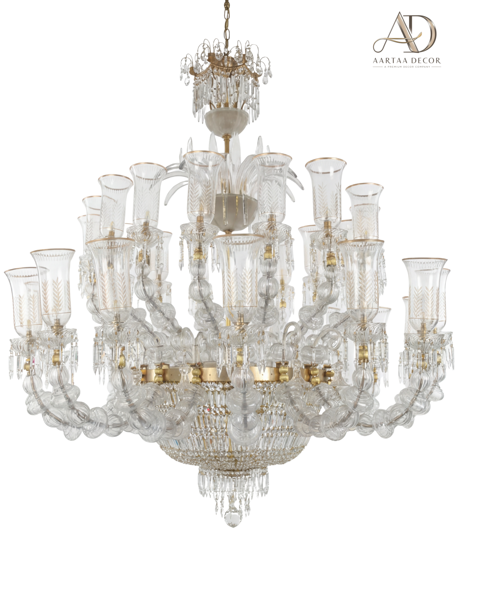 Noor Mahal Grandeur Chandelier - Aartaa decor