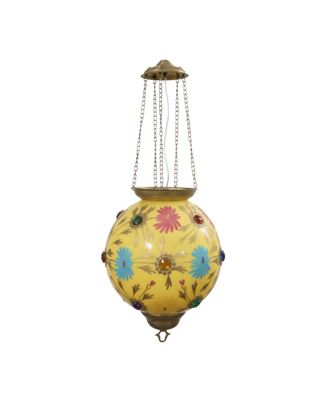 Pushpa Globe Brass Pendant Light