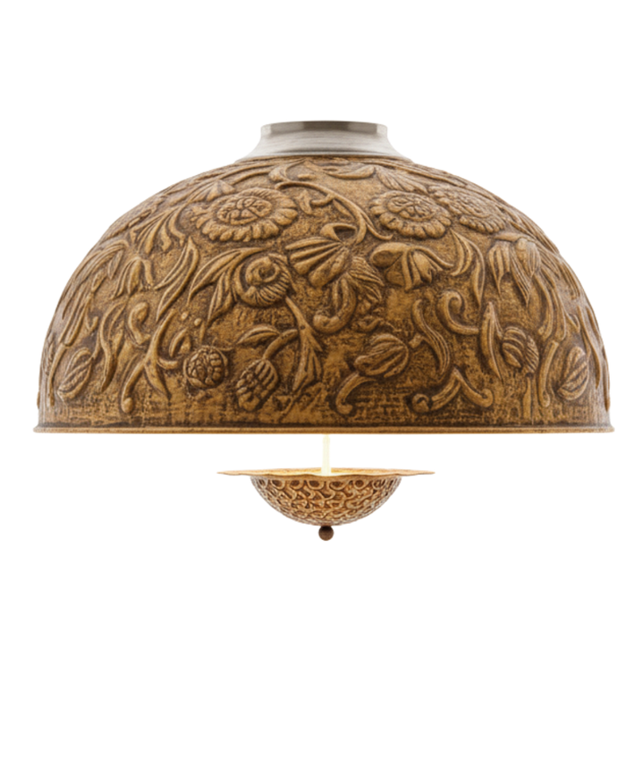 Pushpa Kalaa Handcrafted Brass Dome Chandelier