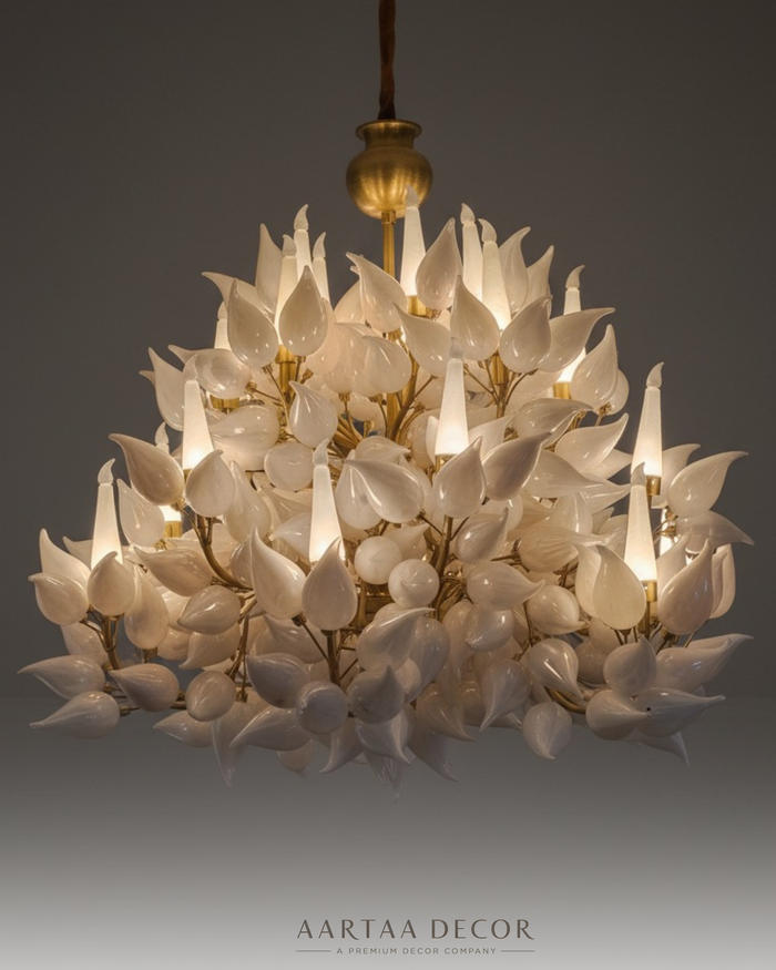 Radiant Petal Cascade Chandelier