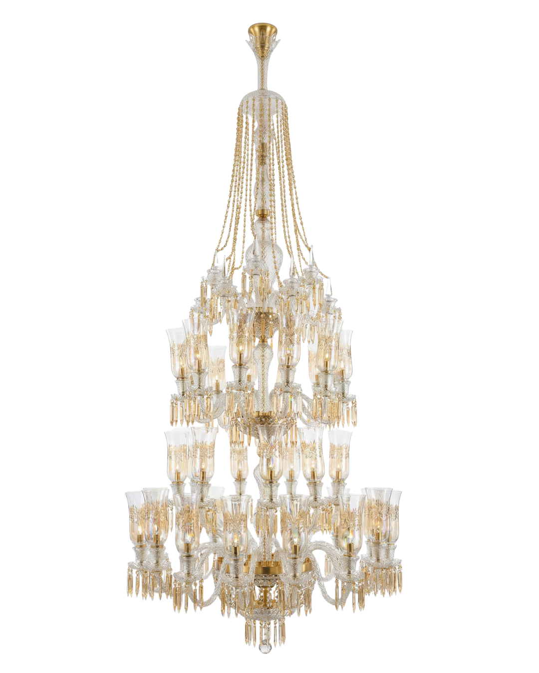 Rajasi Crystal Cascade Grand Chandelier - Aartaa decor