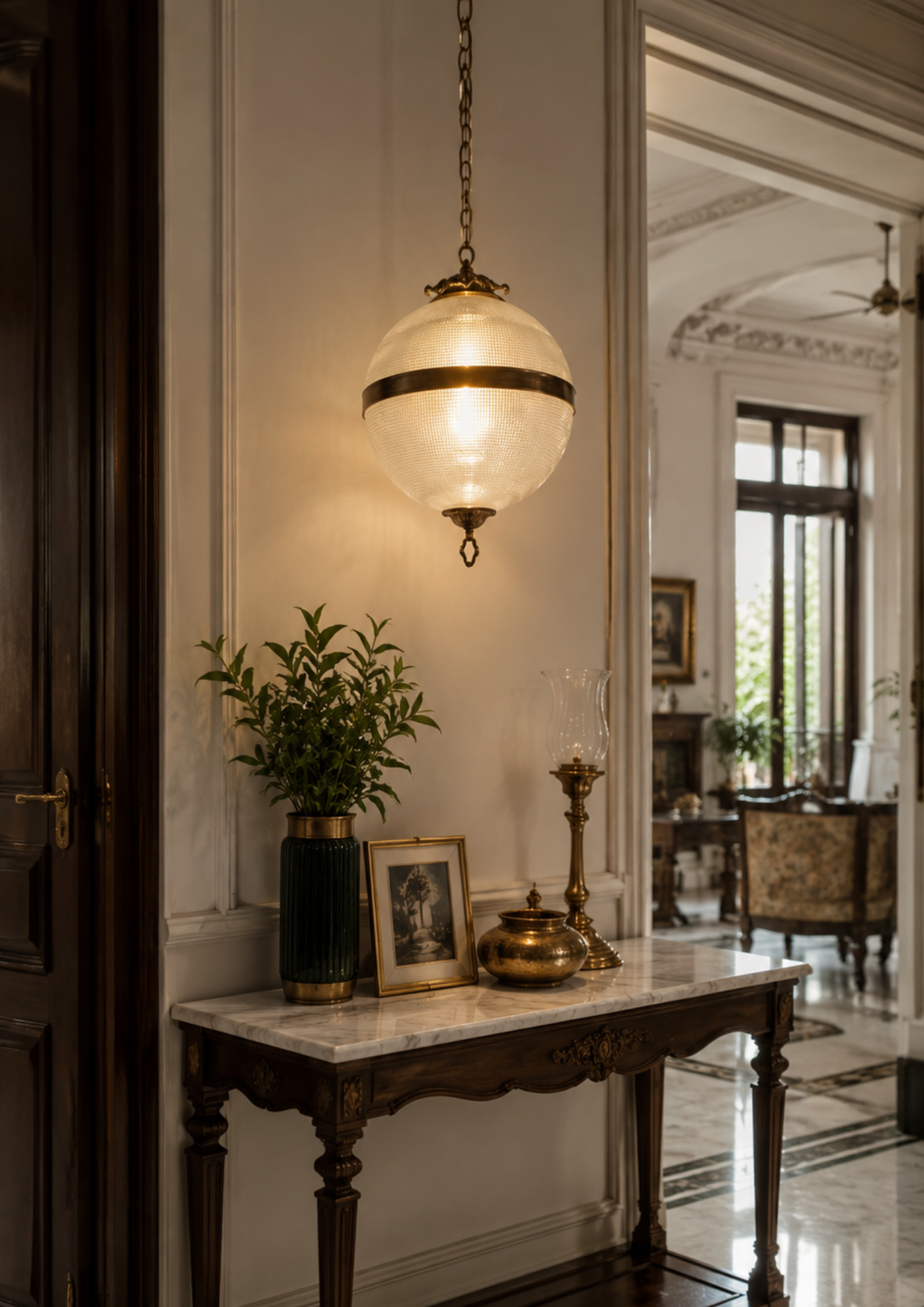 Rajbari Globe Pendant Light