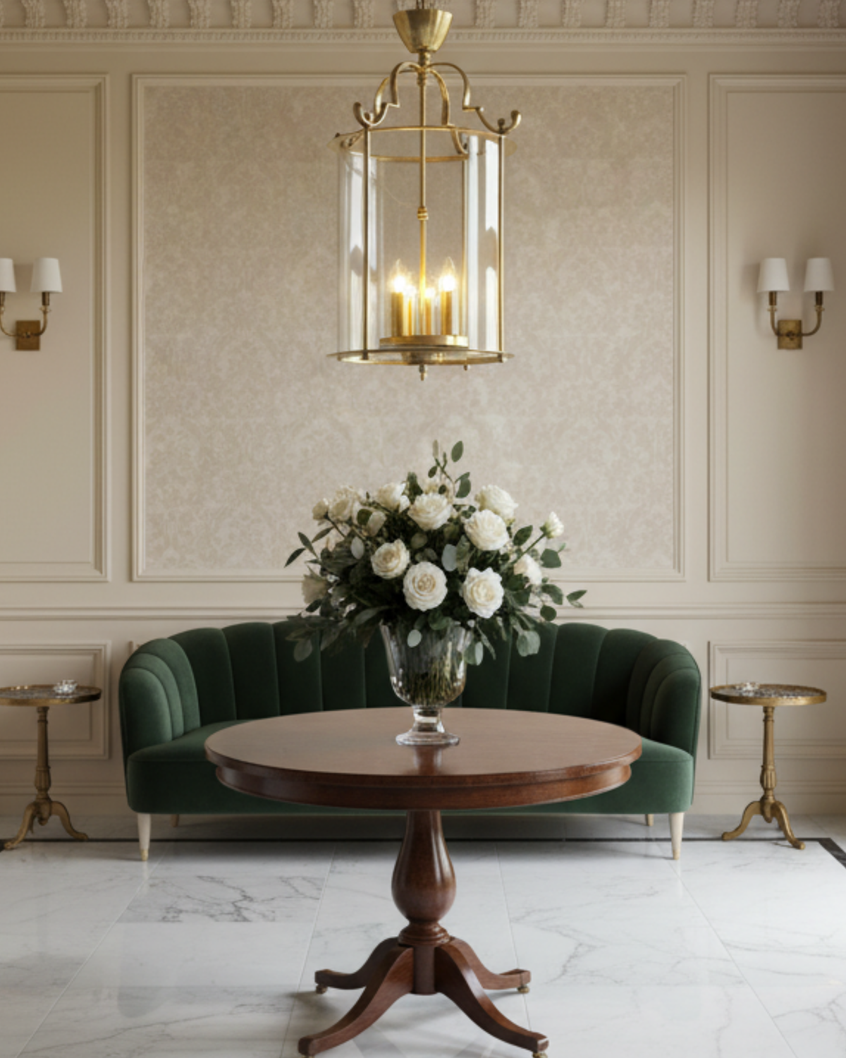 Rajvilas Heritage Brass Lantern Pendant Light