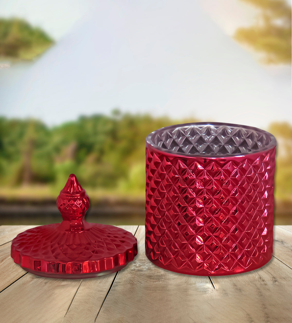 Aura Essence Candles - Red Luxury Candle Jar - Aartaa decor