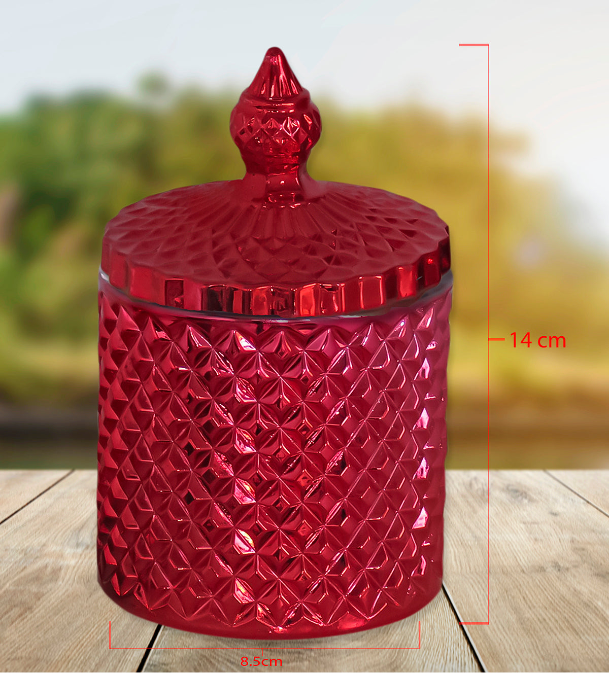 Aura Essence Candles - Red Luxury Candle Jar - Aartaa decor